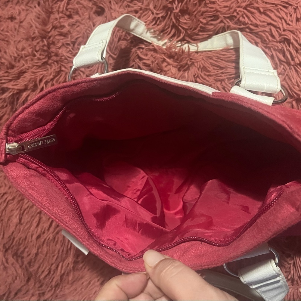 🛍Bundle sale🛍Vintage Estée Lauder pink purse faux suede - Picture 4 of 7
